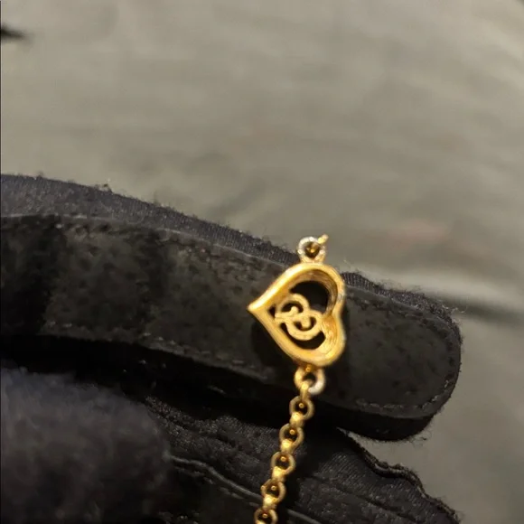 Gold Tone Christian Dior Heart Bracelet - Picture 4 of 6